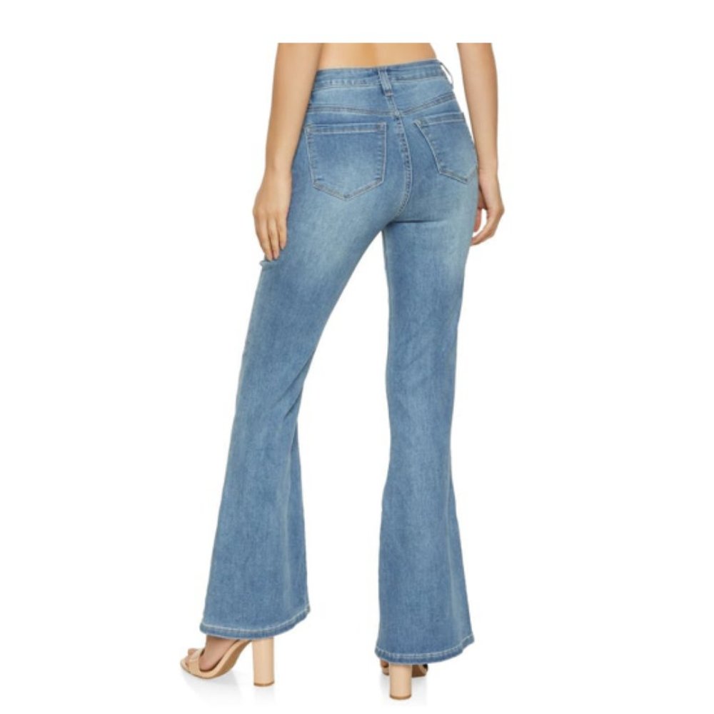 Show & Flare Denim Jeans - Picture 2 of 3